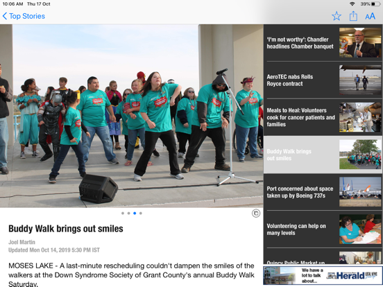 Columbia Basin Herald iPad screenshot 4 - News app
