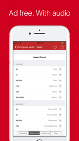 Portuguese Verb Conjugator Pro screenshot