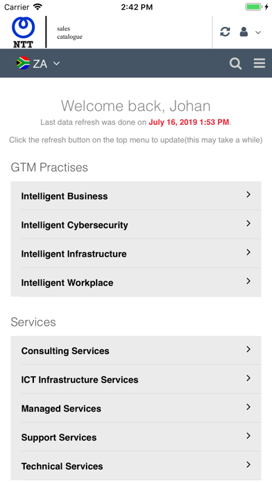 Screenshot #1 pour NTT Sales Catalogue