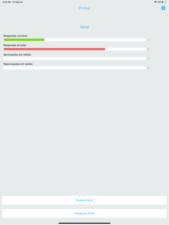 Piloto Testes Codigo iPad screenshot 5 - Education app