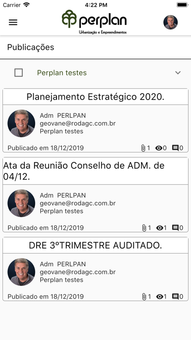 Perplan - Governança Screenshot