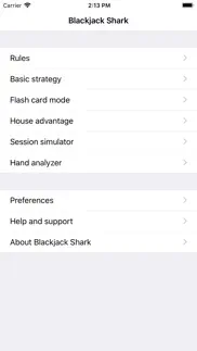 blackjack shark iphone screenshot 3