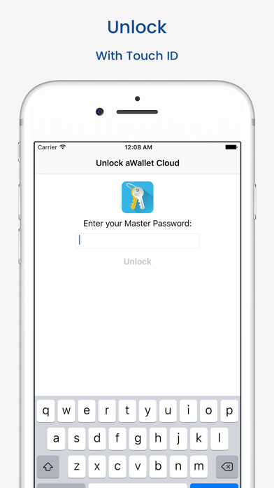 aWallet Cloud Password Manager Screenshot
