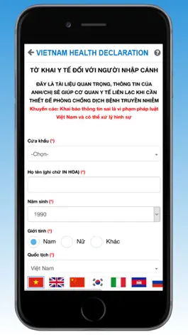 Game screenshot Vietnam Health Declaration apk