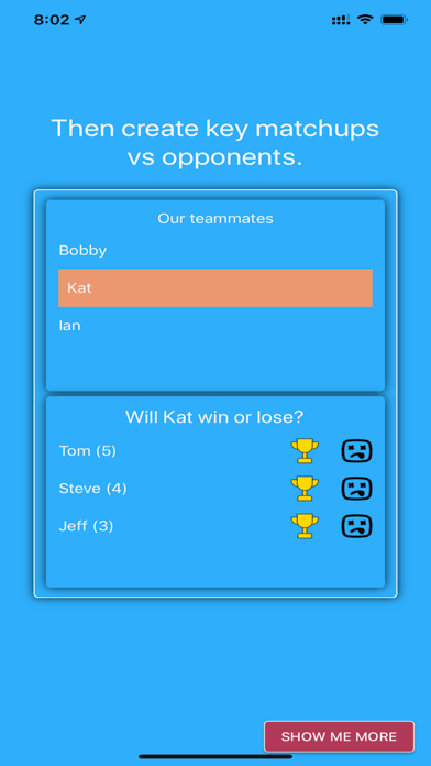Pool League Statistics iPhone screenshot