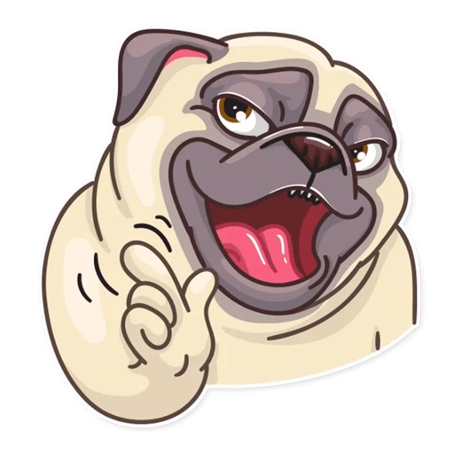 Funny Pug Stickers Pack icon