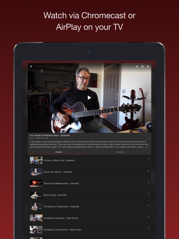 Barry Greene Video Lessons iPad screenshot 4 - Music app