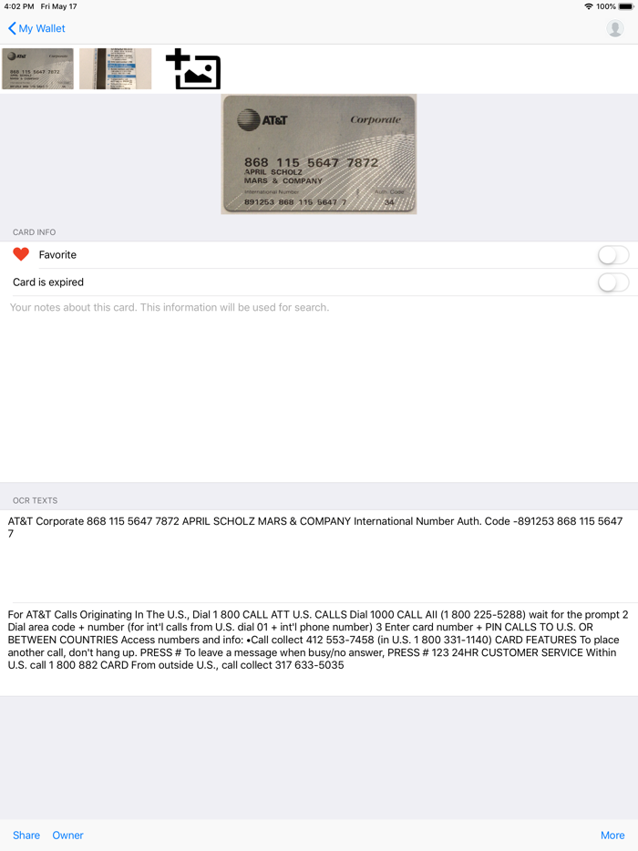 My Wallet Uncluttered