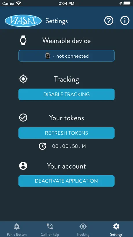 Viasat Panic Button