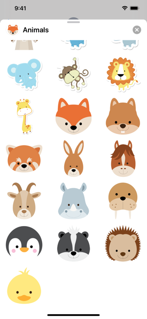 Cute Animal Friends Stickers(圖5)-速報App