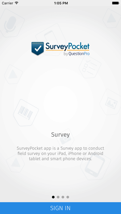 Screenshot #1 pour SurveyPocket - Offline Surveys