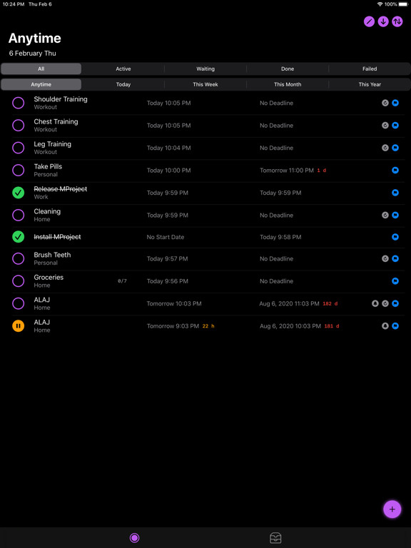 Screenshot #4 pour MProject - To-Do List & Tasks