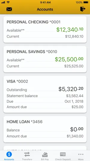 Wood & Huston Bank screenshot 2