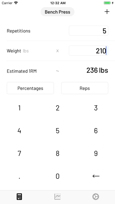 1RM Calculator - One Rep Maxのおすすめ画像2