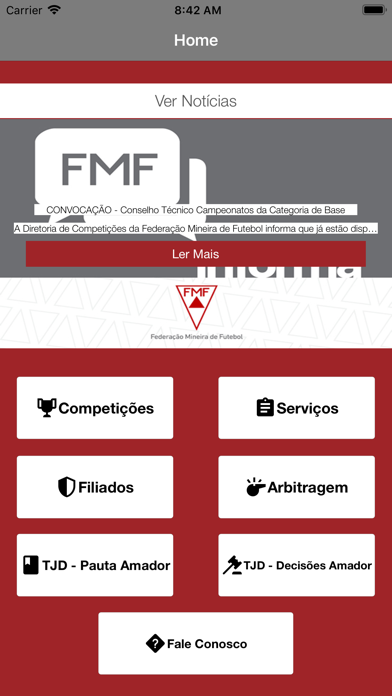 Federação Mineira de Futebol Screenshot