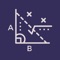 Fundamental calculator that uses the Pythagoras theorem to calculate the sides and area in a right angled triangle