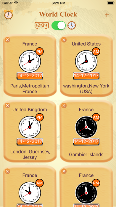 Screenshot #1 pour World Clock - Digital Widget