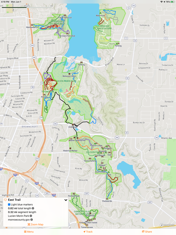 #TrailsRoc Maps iPad screenshot 3 - Health & Fitness app