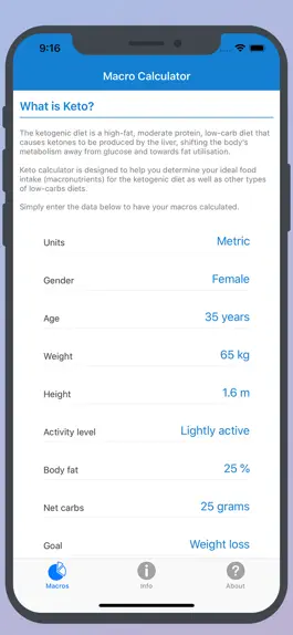 Game screenshot Keto Calculator - Keto Buddy hack