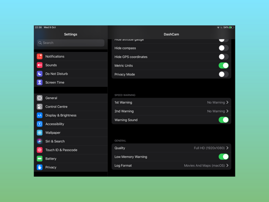 Movies And Maps Recorder iPad screenshot 4 - Navigation app