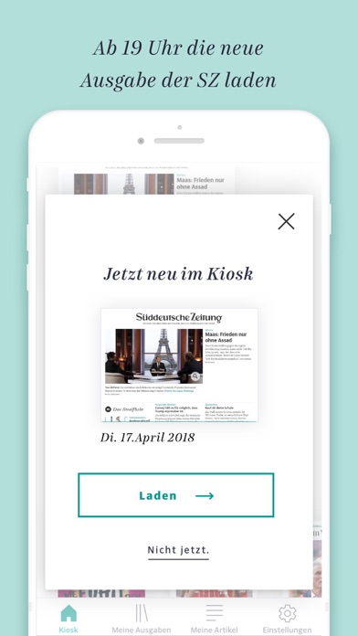 Süddeutsche Zeitung Screenshot