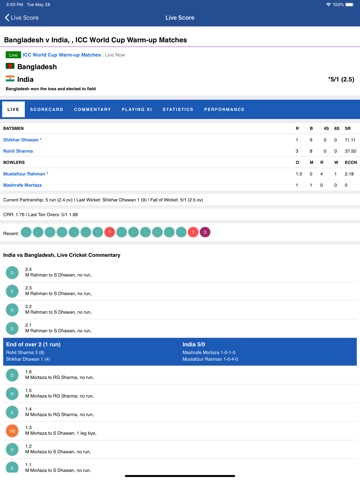 CrickLive - Live Cricket Scoreのおすすめ画像4