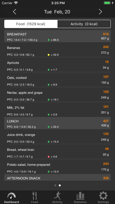 Noco Calories Screenshot