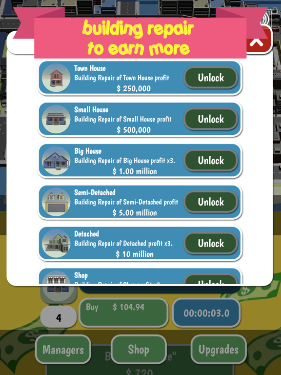 Rent Business Tycoon Game iPad screenshot 5 - Games app