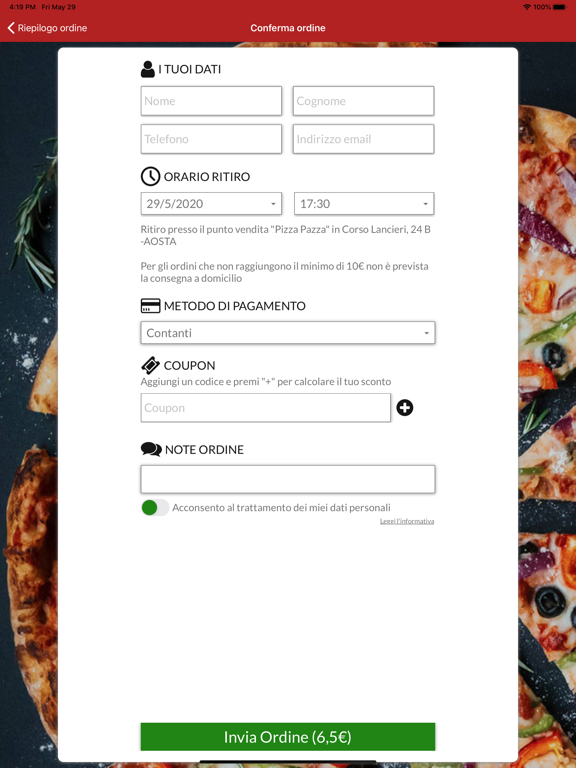 Pizza Pazza di Loris Garanzini iPad screenshot