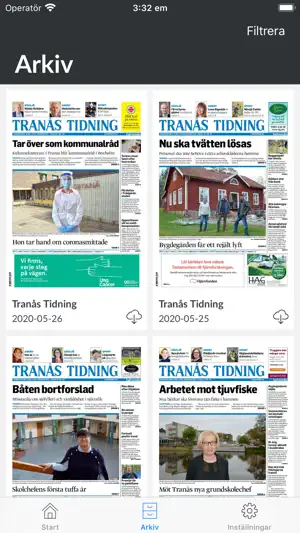 Tranås Tidning e-tidning screenshot 2