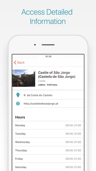 Lisbon Travel Guide and Map Screenshot