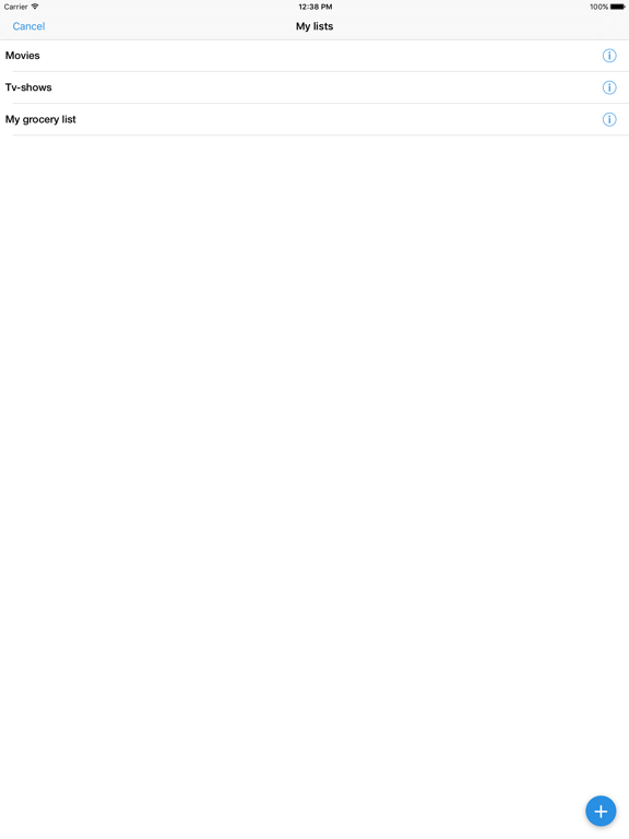 Screenshot #6 pour Listy - share lists