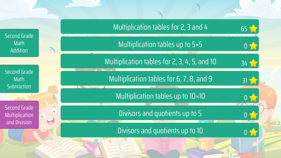 #2. Second Grade Math Trainer (iOS) 由: Sergey Malugin