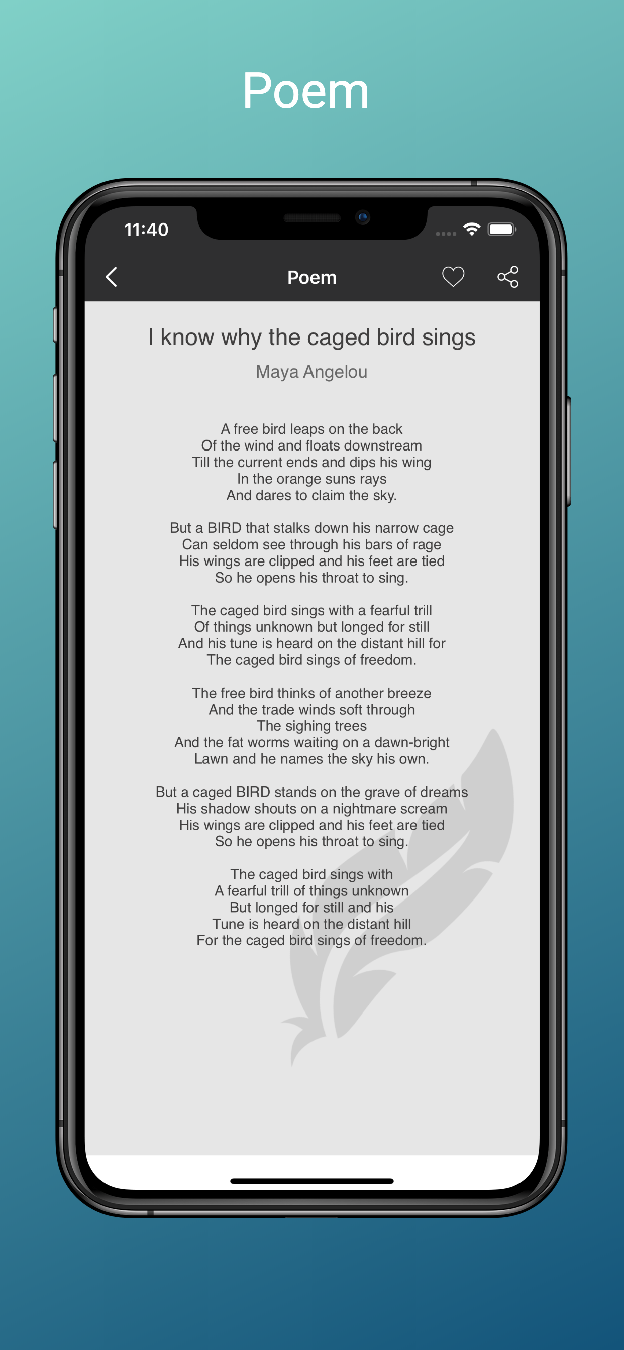 Poems in English