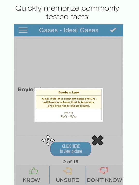 Screenshot #4 pour MCAT General Chem Cram Cards