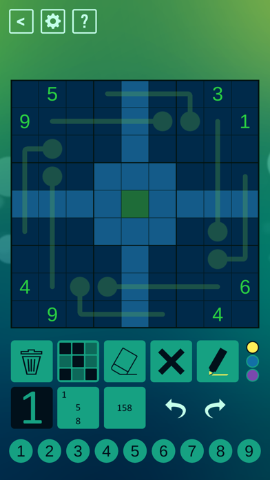 Thermo Sudoku Screenshot