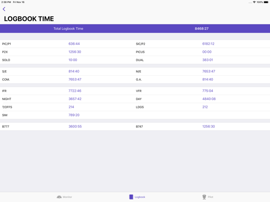 Screenshot #5 pour Air Pilot Logbook - Airlines