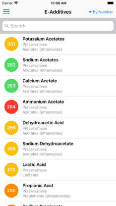 E Food Additives screenshot 1