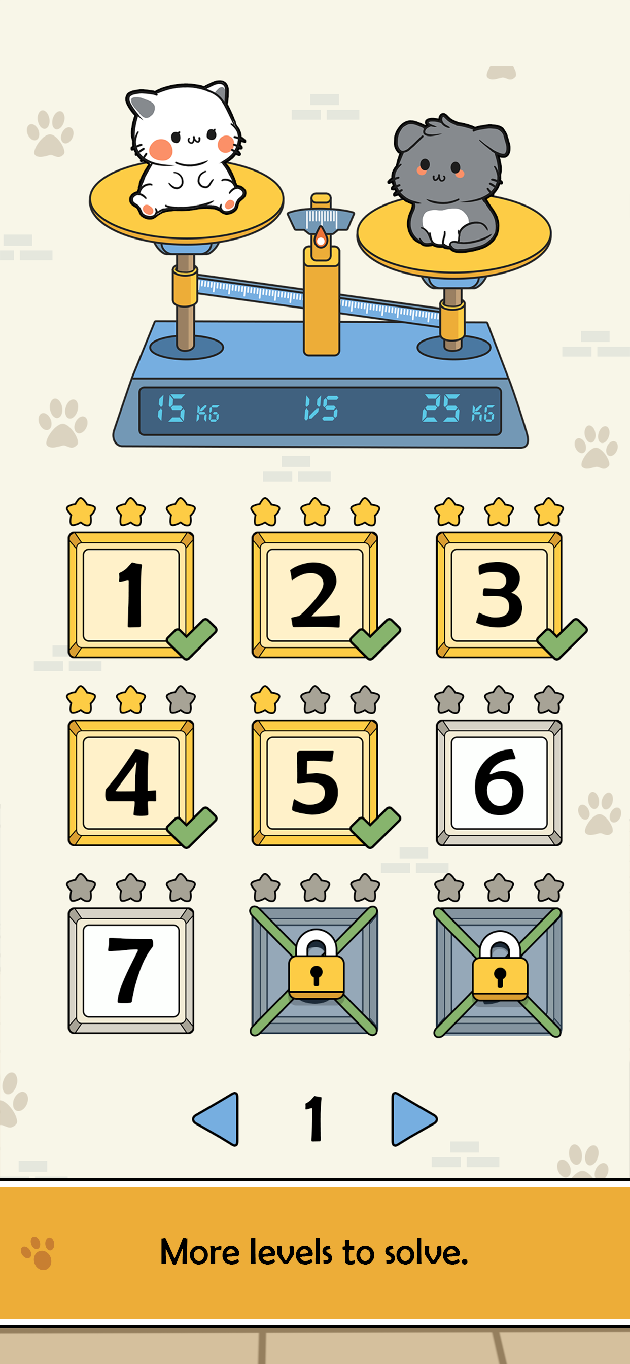 Balance Weight - Cat Puzzle screenshot 4