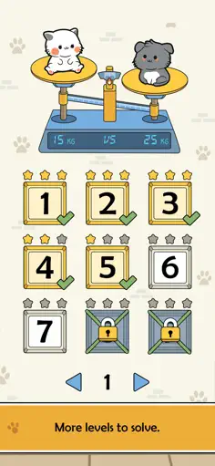 Balance Weight - Cat Puzzle - Screenshot 4