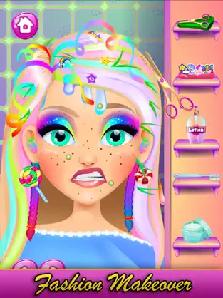 Screenshot 4 Rainbow Princess Hair Salon iphone