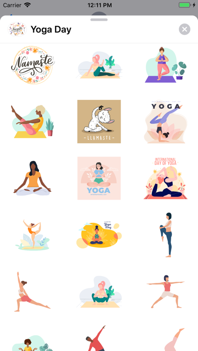 Screenshot #1 pour International Yoga Day Sticker