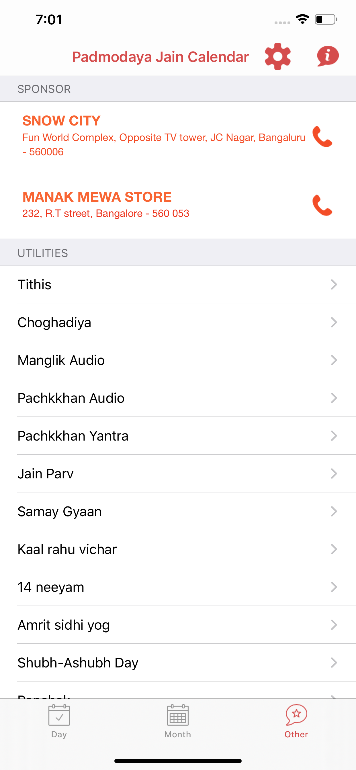 Padmodaya jain Calendar