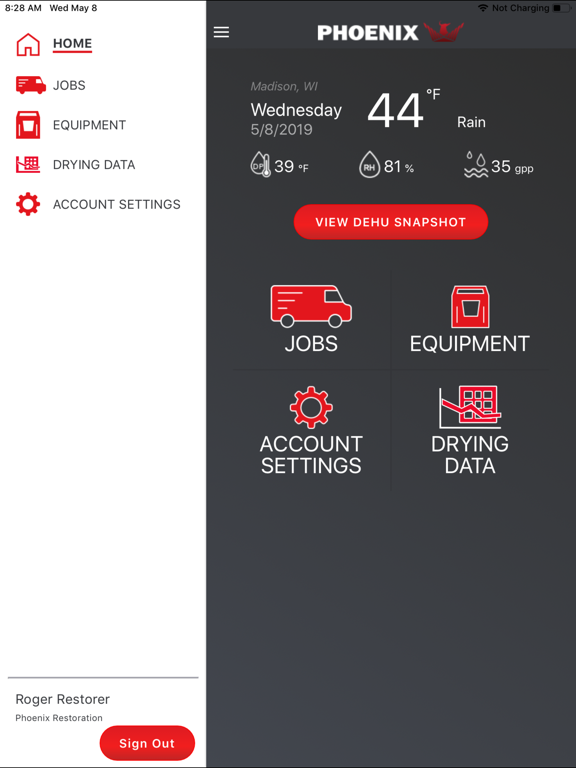 DryLINK iPad screenshot 1 - Utilities app