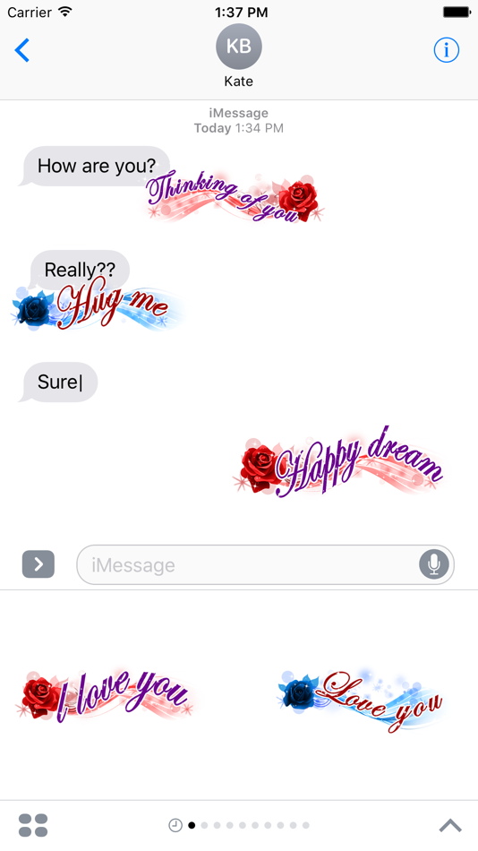 Love Messages Sticker - 2.1 - (iOS)