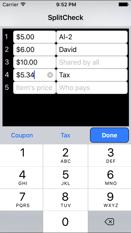 #4. SplitCheck Bill Split (iOS) 由: The Software Experience
