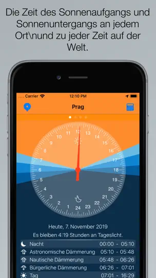 Screenshot von TagesLicht auf dem iPhone 1