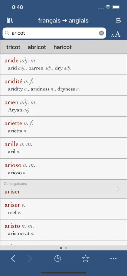 Screenshot 4 di 4 di Ultralingua French-English