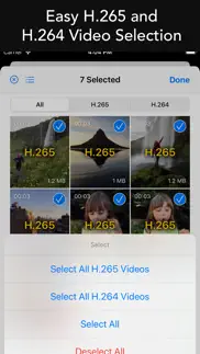 hevc - convert h.265 and h.264 iphone screenshot 2