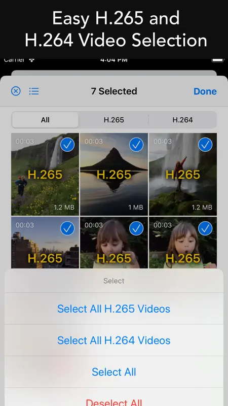 HEVC - Convert H.265 and H.264 screenshot 2 of 6
